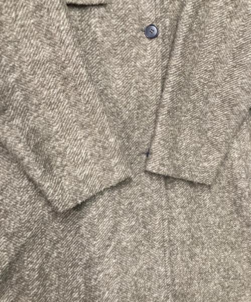 Spick and Span（スピック＆スパン）Spick and Span (スピックアンドスパン) Wスライバーヘリンボーンボリュームコート ブラウン サイズ:38の古着・服飾アイテム