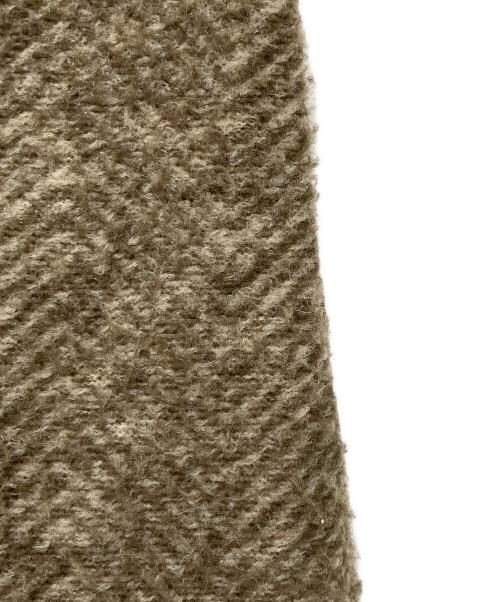 Spick and Span（スピック＆スパン）Spick and Span (スピックアンドスパン) Wスライバーヘリンボーンボリュームコート ブラウン サイズ:38の古着・服飾アイテム