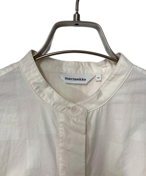 marimekko（マリメッコ）marimekko (マリメッコ) チェックワンピース ベージュ サイズ:34の古着・服飾アイテム