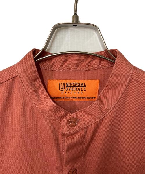 UNIVERSAL OVERALL（ユニバーサルオーバーオール）UNIVERSAL OVERALL (ユニバーサルオーバーオール) バンドカラーウォッシャブルソフトワーク ワンピース ピンク サイズ:Freeの古着・服飾アイテム