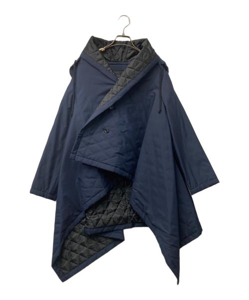 COMME des GARCONS COMME des GARCONS（コムデギャルソン コムデギャルソン）COMME des GARCONS COMME des GARCONS (コムデギャルソン コムデギャルソン) 変形 中綿フーデットコート W16C005 ネイビー×ブラック サイズ:Sの古着・服飾アイテム