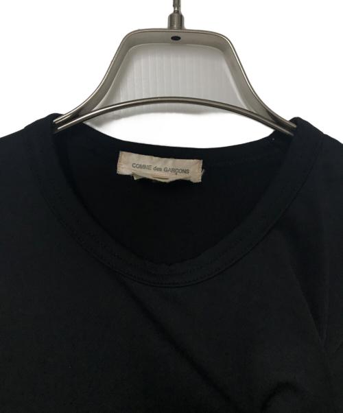 COMME des GARCONS（コムデギャルソン）COMME des GARCONS (コムデギャルソン) フロントフリル Tシャツ GF-T051 AD2010 ブラック サイズ:Sの古着・服飾アイテム