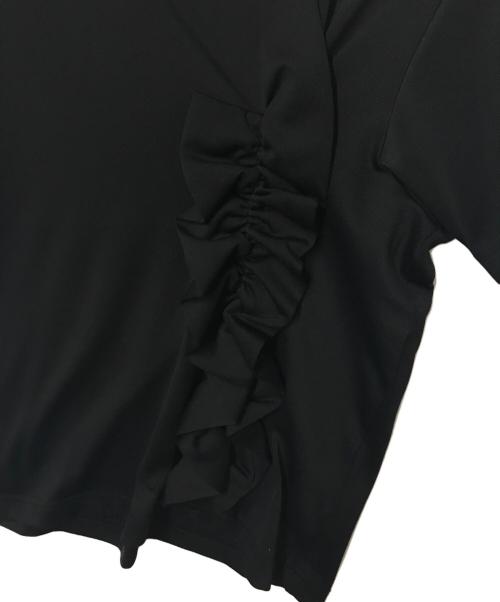 COMME des GARCONS（コムデギャルソン）COMME des GARCONS (コムデギャルソン) フロントフリル Tシャツ GF-T051 AD2010 ブラック サイズ:Sの古着・服飾アイテム
