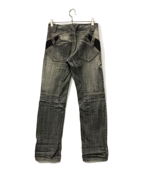 PPFM（ピーピーエフエム）PPFM (ピーピーエフエム) ダメージデニムパンツ 35-09PG12 グレー サイズ:-の古着・服飾アイテム