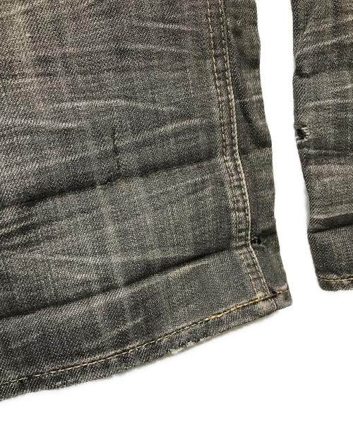 PPFM（ピーピーエフエム）PPFM (ピーピーエフエム) ダメージデニムパンツ 35-09PG12 グレー サイズ:-の古着・服飾アイテム