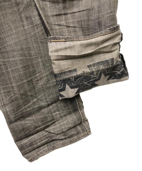 PPFM（ピーピーエフエム）PPFM (ピーピーエフエム) ダメージデニムパンツ 35-09PG12 グレー サイズ:-の古着・服飾アイテム