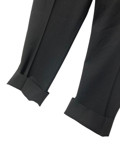 HERMES（エルメス）HERMES (エルメス) センタープレスパンツ ブラック サイズ:38の古着・服飾アイテム