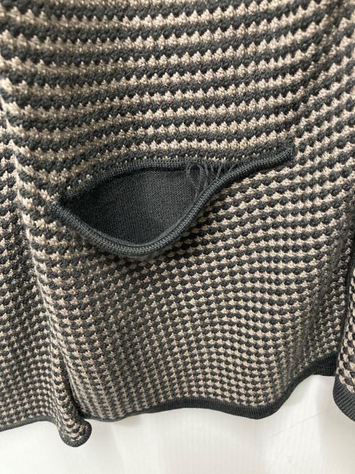 ARMANI COLLEZIONI（アルマーニ コレツィオーニ）ARMANI COLLEZIONI (アルマーニ コレツィオーニ) カーディガン ブラウン×グレー サイズ:52の古着・服飾アイテム