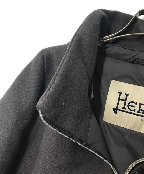 HERNO（ヘルノ）HERNO (ヘルノ) スタンドカラー切替ダウンコート グレー サイズ:40の古着・服飾アイテム