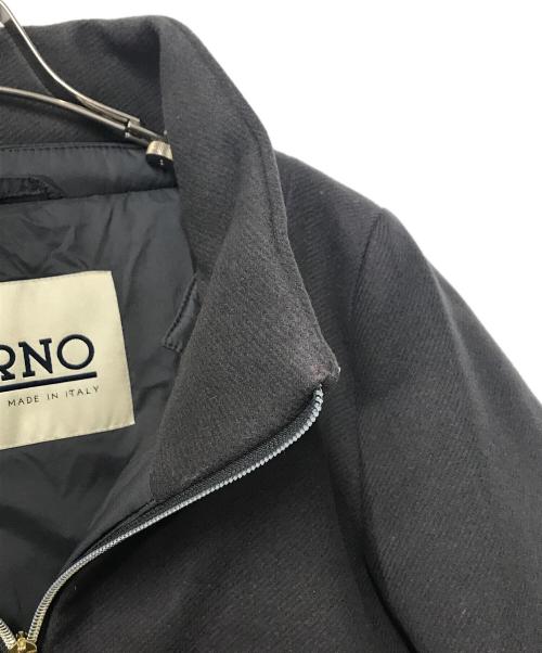 HERNO（ヘルノ）HERNO (ヘルノ) スタンドカラー切替ダウンコート グレー サイズ:40の古着・服飾アイテム