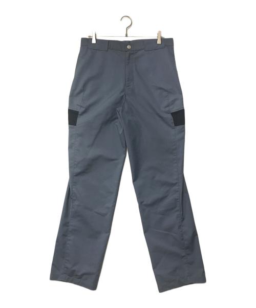 AFFXWRKS（アフィックスワークス）AFFXWRKS (アフィックスワークス) パネルパターンパンツ ブルー×ブラック サイズ:Mの古着・服飾アイテム