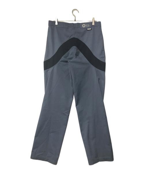 AFFXWRKS（アフィックスワークス）AFFXWRKS (アフィックスワークス) パネルパターンパンツ ブルー×ブラック サイズ:Mの古着・服飾アイテム