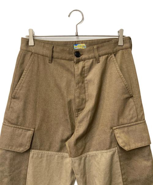 LOEWE（ロエベ）LOEWE (ロエベ) 20SS Eye LOEWE Nature/アイ ロエベ ネイチャー 切替カーゴパンツ ブラウン×ピンク サイズ:44の古着・服飾アイテム