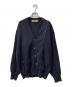 COMME des GARCONS HOMME（コムデギャルソン オム）の古着「ダメージ加工ウールカーディガン HN-040030 AD2000 アーカイブ」｜ネイビー