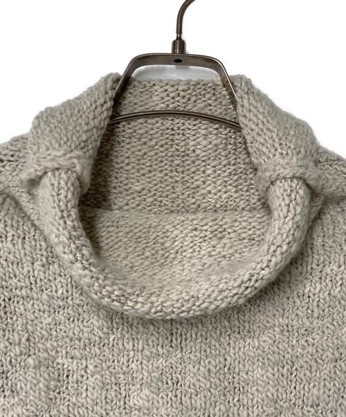 evam eva（エヴァムエヴァ）evam eva (エヴァムエヴァ) アルパカ混タートルネックニットベスト ベージュ サイズ:FREEの古着・服飾アイテム