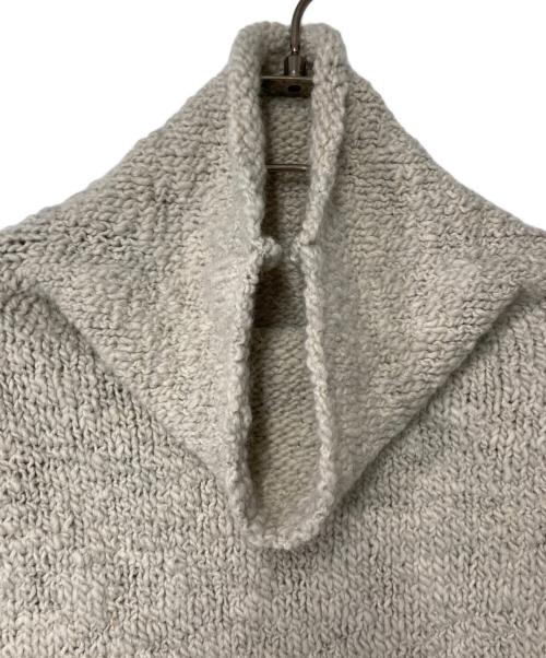 evam eva（エヴァムエヴァ）evam eva (エヴァムエヴァ) アルパカ混タートルネックニットベスト ベージュ サイズ:FREEの古着・服飾アイテム