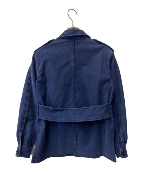 MADISON BLUE（マディソンブルー）MADISON BLUE (マディソンブルー) BACK SATIN FRENCH WORK JACKET バックサテンフレンチワークジャケット ネイビー サイズ:00の古着・服飾アイテム