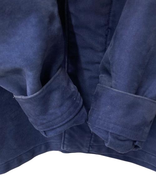 MADISON BLUE（マディソンブルー）MADISON BLUE (マディソンブルー) BACK SATIN FRENCH WORK JACKET バックサテンフレンチワークジャケット ネイビー サイズ:00の古着・服飾アイテム