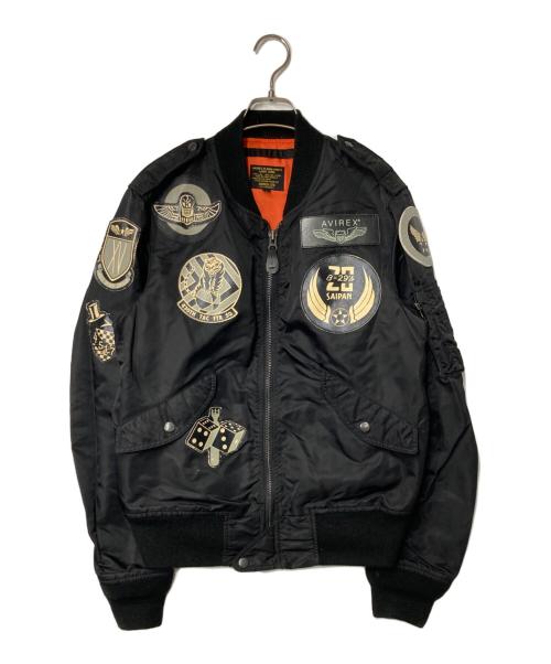 AVIREX（アヴィレックス）AVIREX (アヴィレックス) L-2B フライト ジャケット ブラック サイズ:Lの古着・服飾アイテム