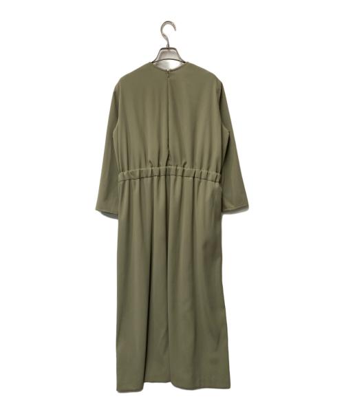 NO CONTROL AIR（ノーコントロールエアー）NO CONTROL AIR (ノーコントロールエアー) 強撚ポリエステル経二重織 ウエストマークワンピース NC065OP カーキ サイズ:38の古着・服飾アイテム