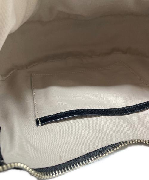 MOTHERHOUSE（マザーハウス）MOTHERHOUSE (マザーハウス) ラウンド ムーン 2 ウェイ ハンド ブラックの古着・服飾アイテム