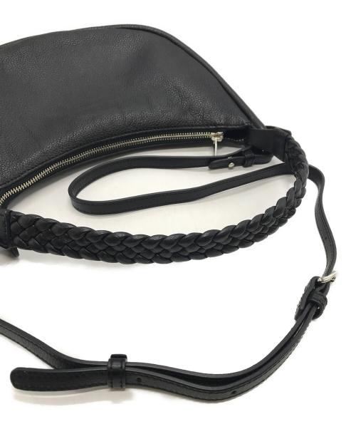 MOTHERHOUSE（マザーハウス）MOTHERHOUSE (マザーハウス) ラウンド ムーン 2 ウェイ ハンド ブラックの古着・服飾アイテム