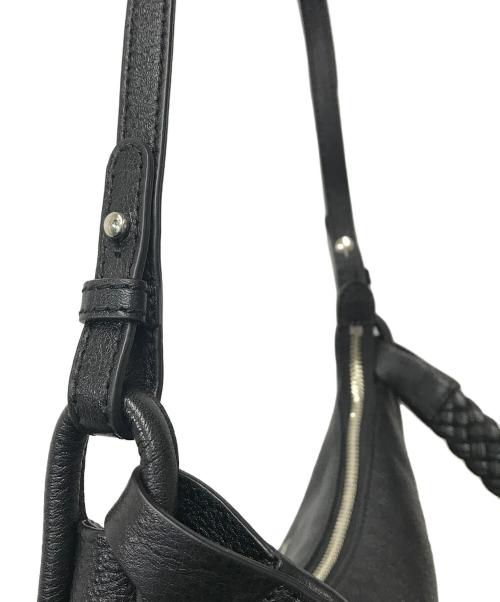 MOTHERHOUSE（マザーハウス）MOTHERHOUSE (マザーハウス) ラウンド ムーン 2 ウェイ ハンド ブラックの古着・服飾アイテム