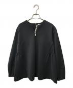 UNITED ARROWSユナイテッドアローズ）の古着「SPONGY パールモチーフ ブラウス」｜ブラック