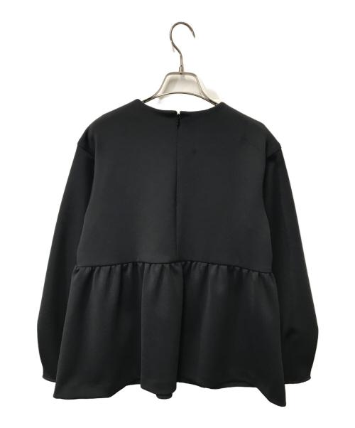 UNITED ARROWS（ユナイテッドアローズ）UNITED ARROWS (ユナイテッドアローズ) SPONGY パールモチーフ ブラウス ブラック サイズ:FREEの古着・服飾アイテム