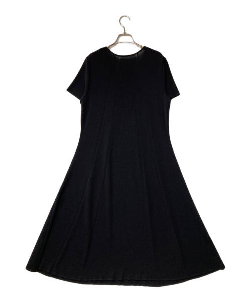 Leilian（レリアン）Leilian (レリアン) 半袖ワンピース ウールワンピース ブラック サイズ:13+の古着・服飾アイテム