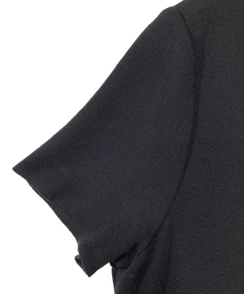 Leilian（レリアン）Leilian (レリアン) 半袖ワンピース ウールワンピース ブラック サイズ:13+の古着・服飾アイテム