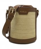 FURLAフルラ）の古着「バケットバッグ」｜ベージュ×ブラウン