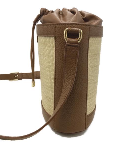 FURLA（フルラ）FURLA (フルラ) バケットバッグ ベージュ×ブラウンの古着・服飾アイテム