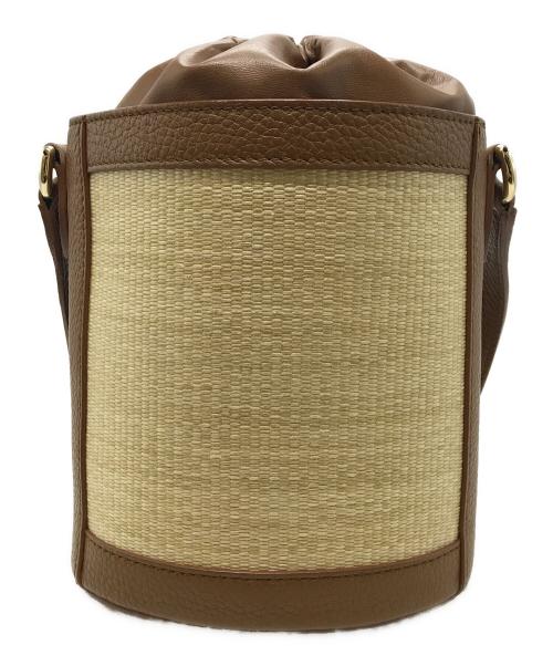 FURLA（フルラ）FURLA (フルラ) バケットバッグ ベージュ×ブラウンの古着・服飾アイテム