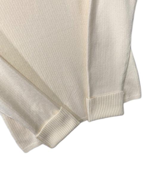 LOUNIE（ルーニー）LOUNIE (ルーニー) ボートネックリブニットプルオーバー ベージュ サイズ:Fの古着・服飾アイテム