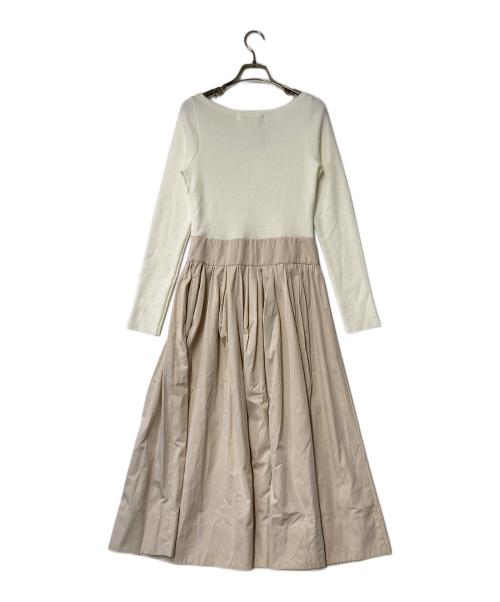 LOUNIE（ルーニー）LOUNIE (ルーニー) ニット切替ワンピース アイボリー サイズ:SIZE 36 未使用品の古着・服飾アイテム