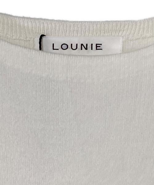 LOUNIE（ルーニー）LOUNIE (ルーニー) ニット切替ワンピース アイボリー サイズ:SIZE 36 未使用品の古着・服飾アイテム