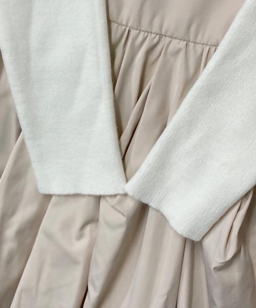 LOUNIE（ルーニー）LOUNIE (ルーニー) ニット切替ワンピース アイボリー サイズ:SIZE 36 未使用品の古着・服飾アイテム