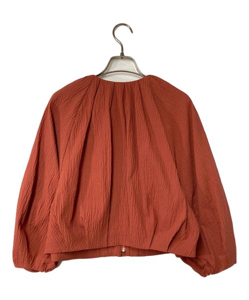 LOUNIE（ルーニー）LOUNIE (ルーニー) ノーカラーブルゾン レッド サイズ:36 未使用品の古着・服飾アイテム