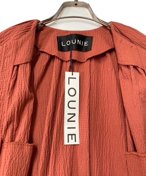 LOUNIE（ルーニー）LOUNIE (ルーニー) ノーカラーブルゾン レッド サイズ:36 未使用品の古着・服飾アイテム
