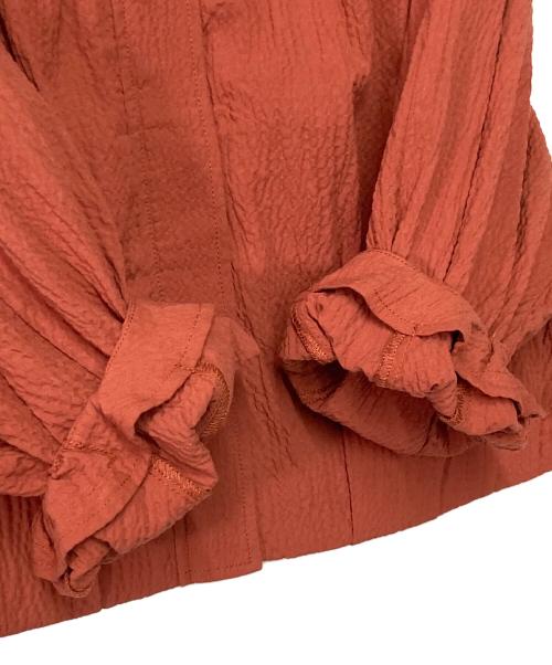 LOUNIE（ルーニー）LOUNIE (ルーニー) ノーカラーブルゾン レッド サイズ:36 未使用品の古着・服飾アイテム