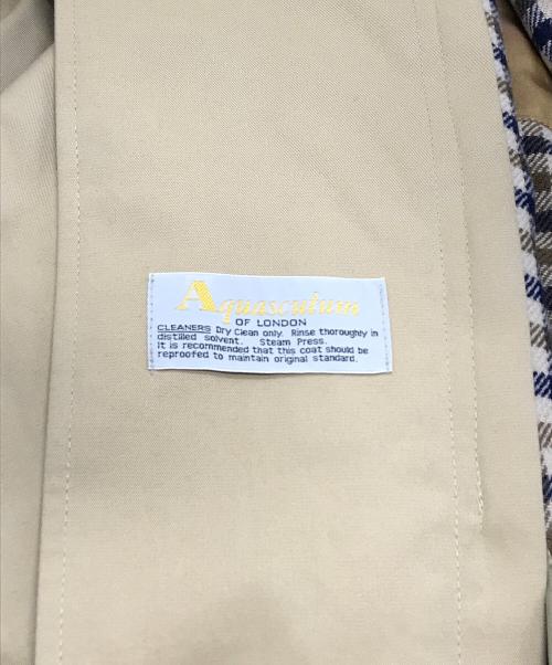 Aquascutum（アクアスキュータム）Aquascutum (アクアスキュータム) ライナー付きバルマカーンコート ベージュ サイズ:不明の古着・服飾アイテム