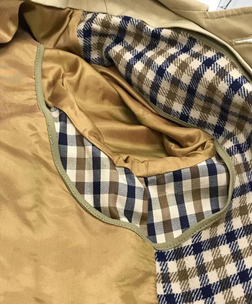 Aquascutum（アクアスキュータム）Aquascutum (アクアスキュータム) ライナー付きバルマカーンコート ベージュ サイズ:不明の古着・服飾アイテム