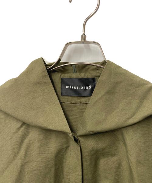 mizuiro-ind（ミズイロインド）mizuiro-ind (ミズイロインド) フーデッドジャケット オリーブ サイズ:FREEの古着・服飾アイテム