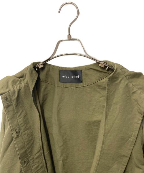 mizuiro-ind（ミズイロインド）mizuiro-ind (ミズイロインド) フーデッドジャケット オリーブ サイズ:FREEの古着・服飾アイテム