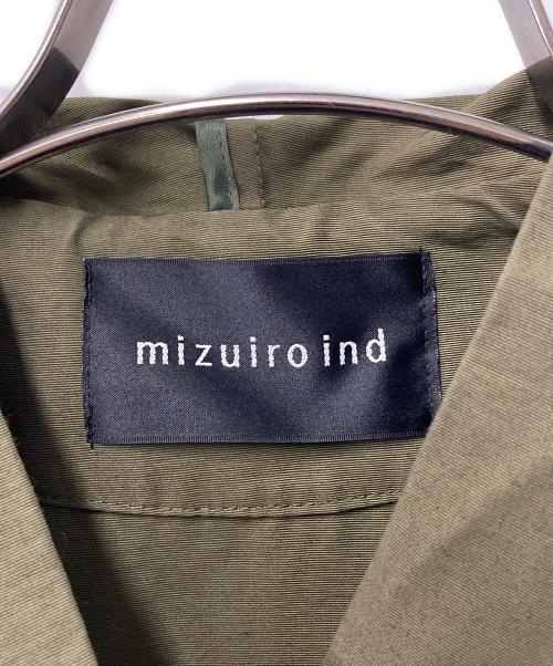 mizuiro-ind（ミズイロインド）mizuiro-ind (ミズイロインド) フーデッドジャケット オリーブ サイズ:FREEの古着・服飾アイテム