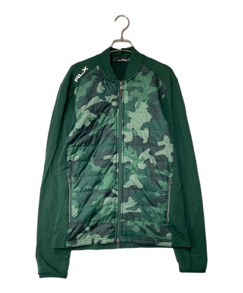 RLX RALPH LAUREN（アールエルエックスラルフローレン）RLX RALPH LAUREN (アールエルエックスラルフローレン) 切替ブルゾン グリーン サイズ:Ｓの古着・服飾アイテム