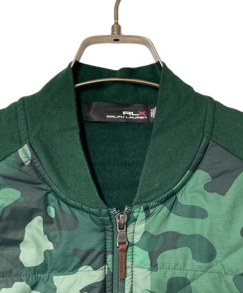 RLX RALPH LAUREN（アールエルエックスラルフローレン）RLX RALPH LAUREN (アールエルエックスラルフローレン) 切替ブルゾン グリーン サイズ:Ｓの古着・服飾アイテム