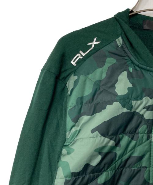 RLX RALPH LAUREN（アールエルエックスラルフローレン）RLX RALPH LAUREN (アールエルエックスラルフローレン) 切替ブルゾン グリーン サイズ:Ｓの古着・服飾アイテム