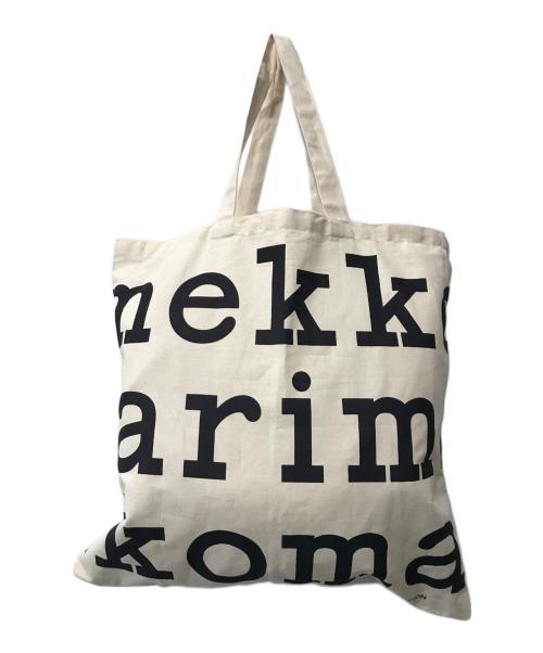 marimekko（マリメッコ）marimekko (マリメッコ) ウニッコプリントトートバッグ ベージュの古着・服飾アイテム